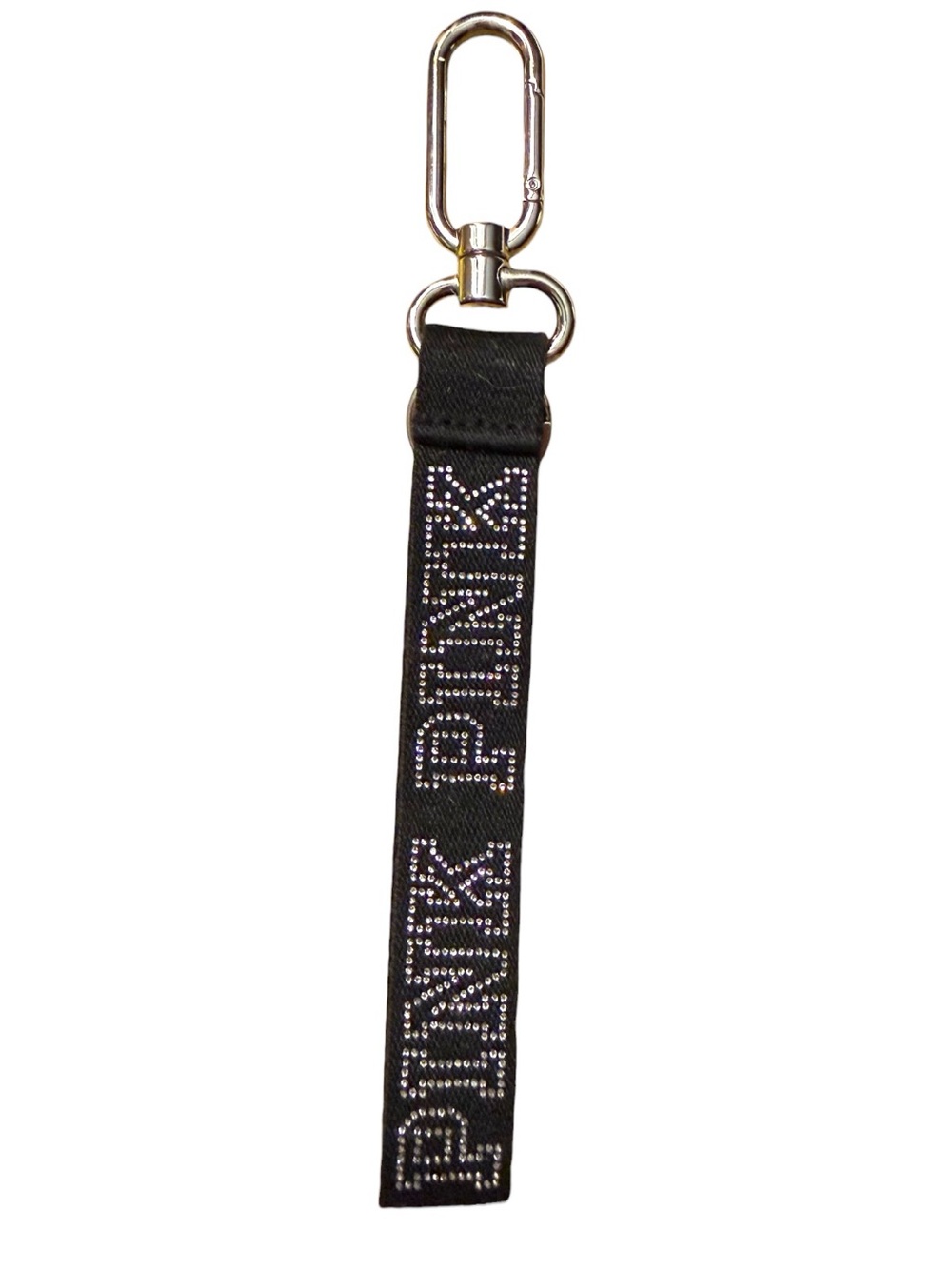 PINK Victoria's Secret Black Crystal Logo Key Fob Strap